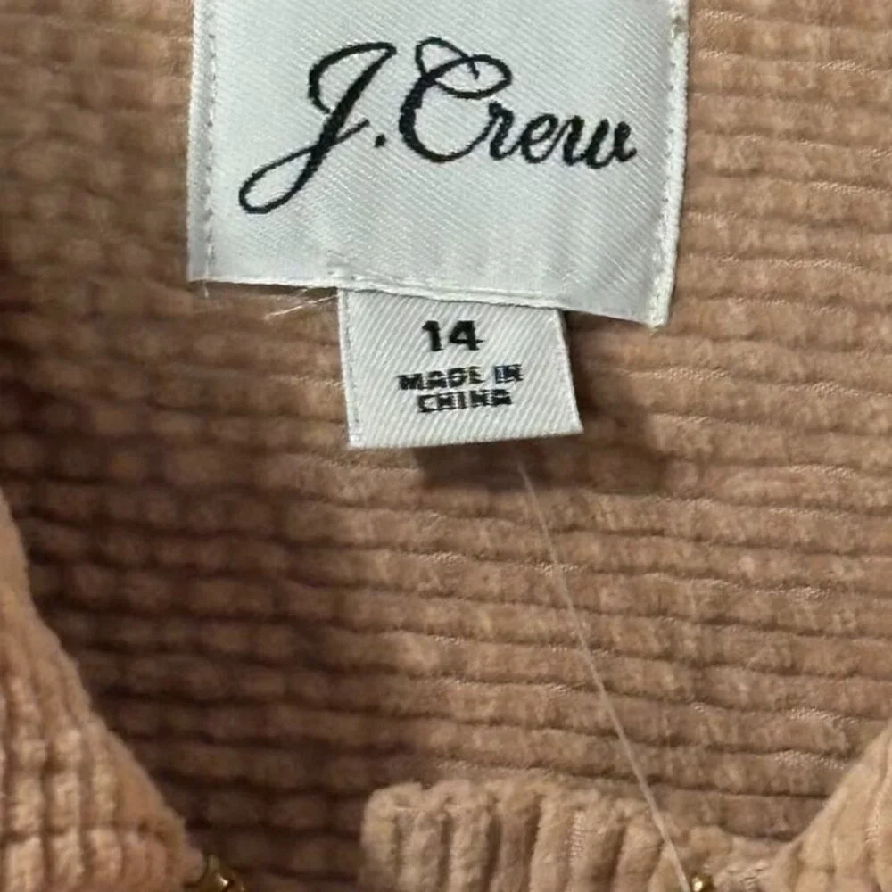 J.Crew Zip-front cinched dress in corduroy